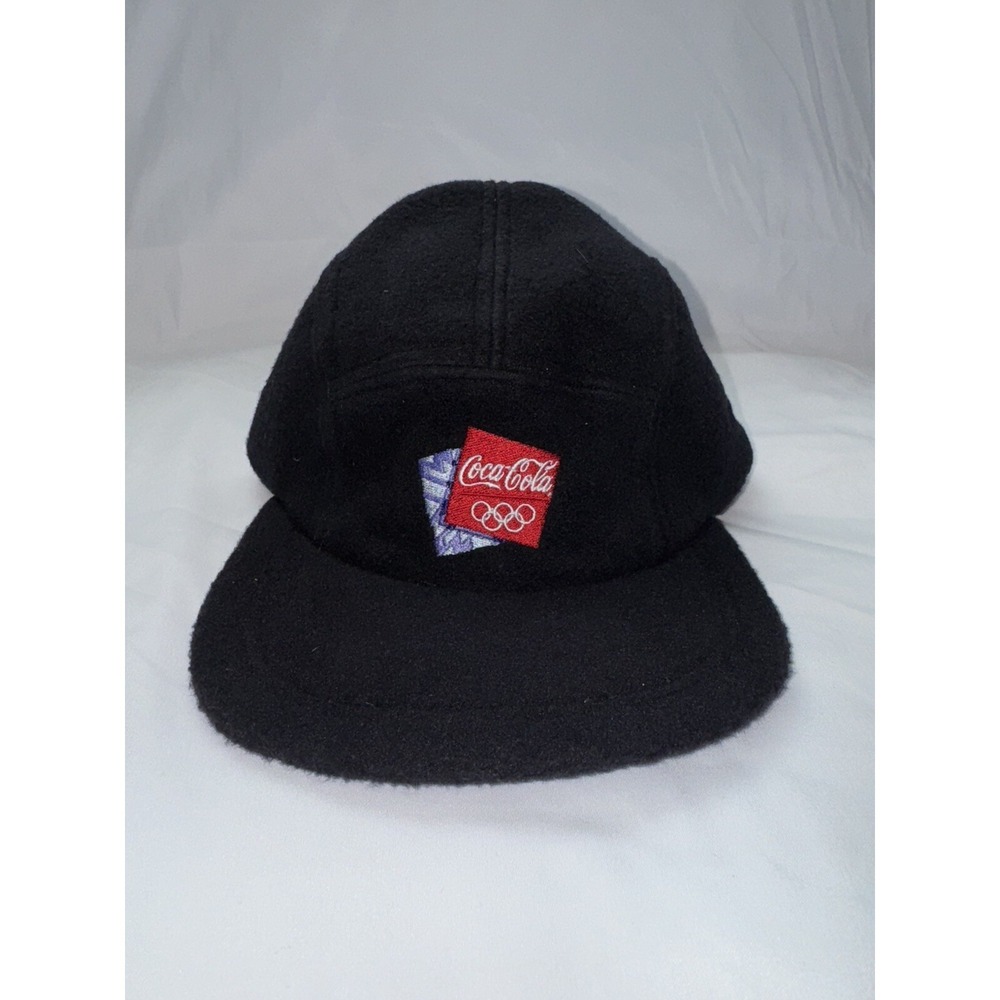 Vintage Coca Cola Salt Lake Winter‎ Olympics 2002 Fleece Hat Red NWT!!!